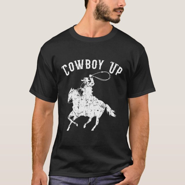 Cow Up For Rodeo Fans And Western T-Shirt (Front)
