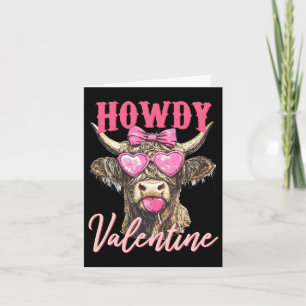 Cow Valentine Coquette  Card