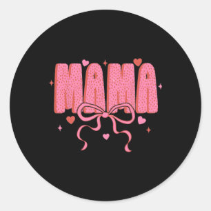 Cow Valentine Coquette Heifer Cow Western Cow Love Classic Round Sticker
