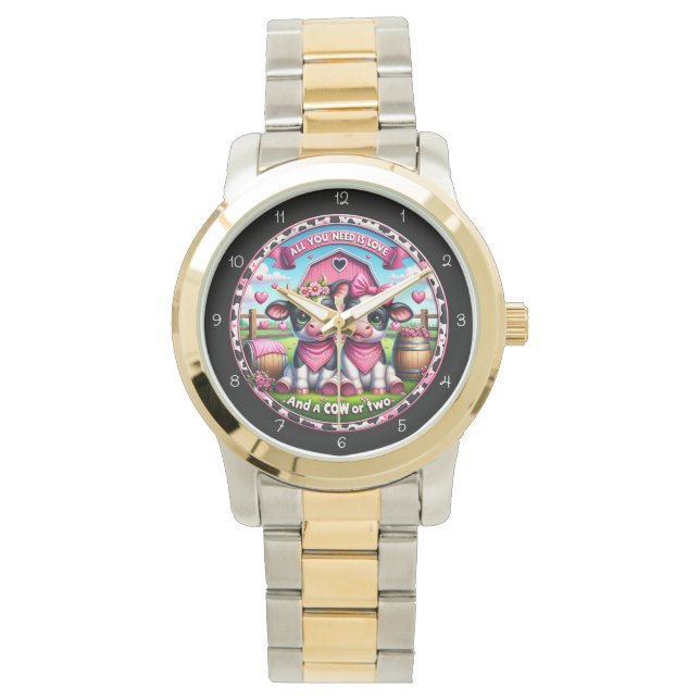Cow Valentine's Day Love Watch (Front)