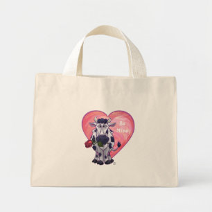 Cow Valentine's Day Mini Tote Bag