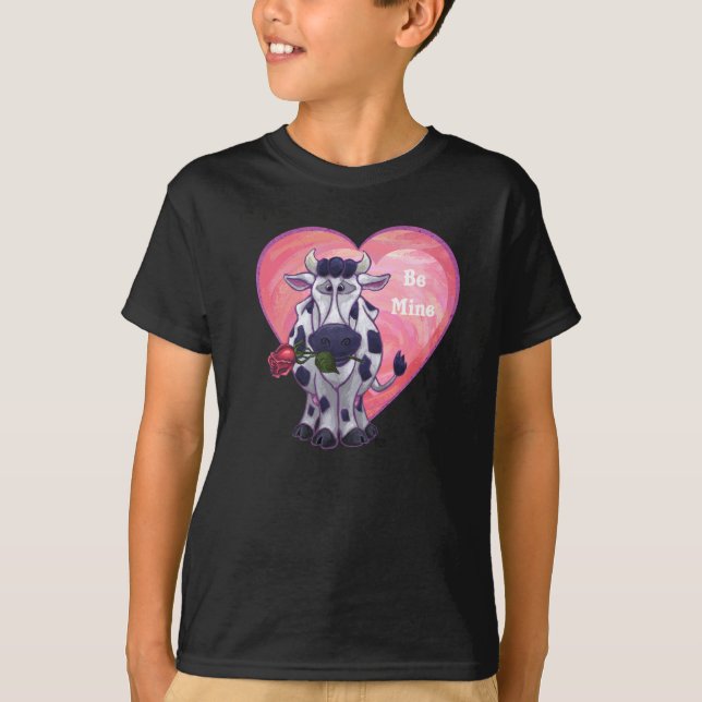 Cow Valentine's Day T-Shirt (Front)