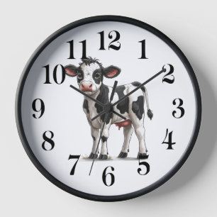 Cow Wall Clock