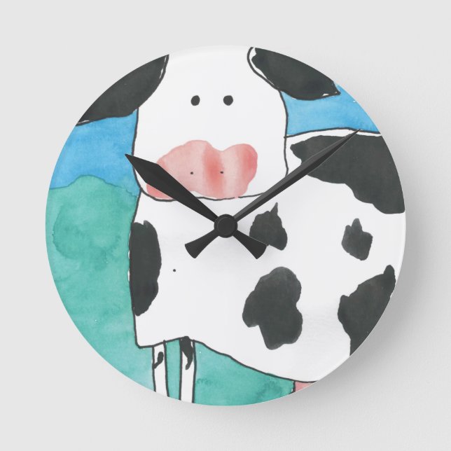 Cow Wall Clock (Front)