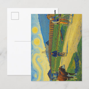 Cow Watching Jules Buysse Tour de France 1926 Postcard