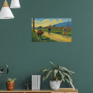 Cow Watching Jules Buysse Tour de France 1926 Poster