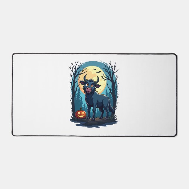 Cow Werewolf Transformation Desk Mat (Front)