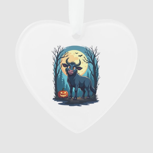 Cow Werewolf Transformation Ornament (Front)
