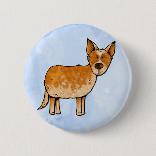 cow whisperer 6 cm round badge