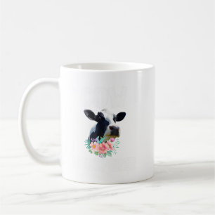 Cow Whisperer Cute Cow Floral Flower Farm Farmer G Coffee Mug