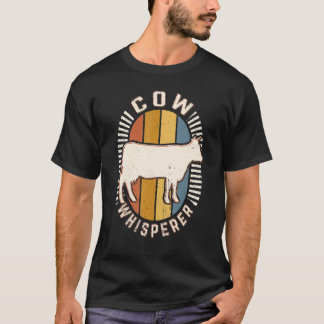 Cow Whisperer Vintage Classic Retro Animal Love T-Shirt