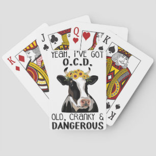 Cow With OCD - Old Cranky and Dangerous Playing Cards