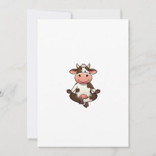 cow yoga flying invitation