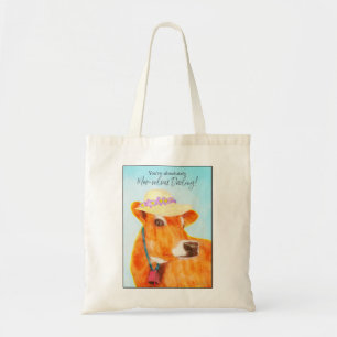 Cow - You're Moo-velous Darling! Tote Bag