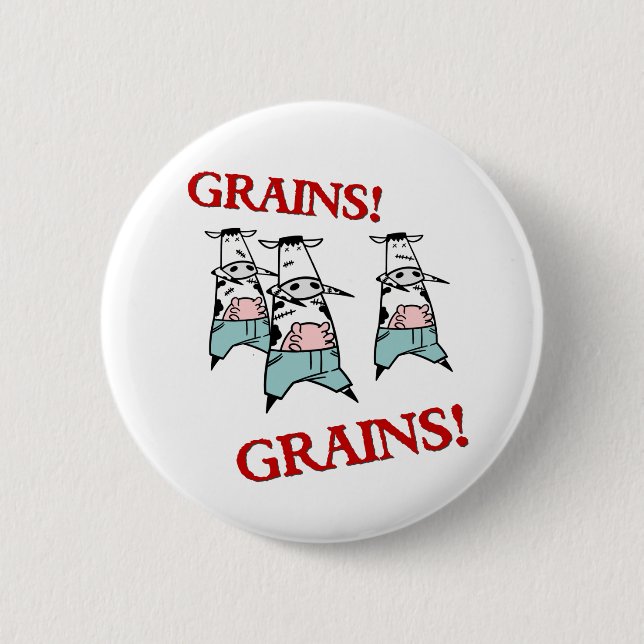 Cow Zombies 6 Cm Round Badge (Front)