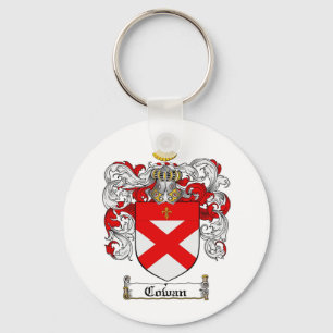 COWAN FAMILY CREST - COWAN COAT OF ARMS KEY RING