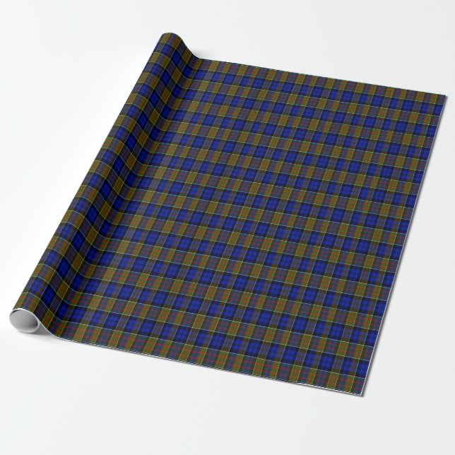 Cowan Scottish Tartan Wrapping Paper (Unrolled)