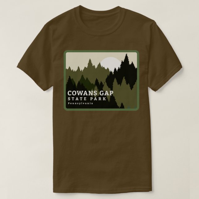 Cowans Gap State Park Pennsylvania Forest Sunrise T-Shirt (Design Front)