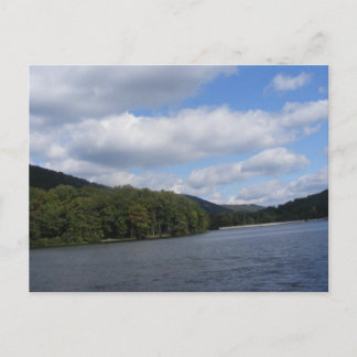 cowans gap state park pennsylvania lake trees postcard