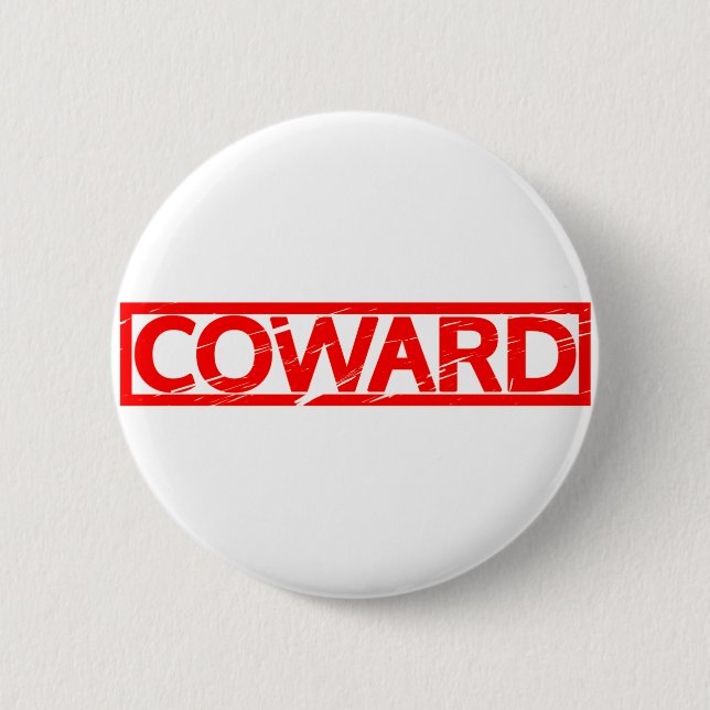 Coward Stamp 6 Cm Round Badge (Front)