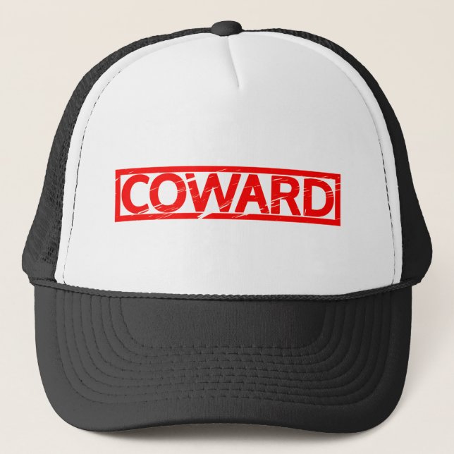 Coward Stamp Trucker Hat (Front)