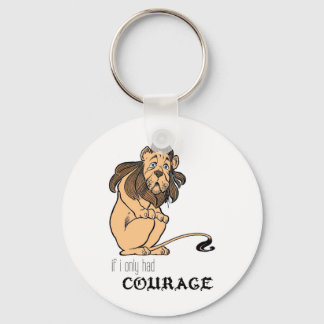 Cowardly Lion: "If I Only Had Courage" Key Ring
