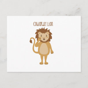 Cowardly Lion Postcard