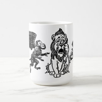 Cowardly Lion, Winged Flying Monkeys Wizard of Oz Coffee Mug