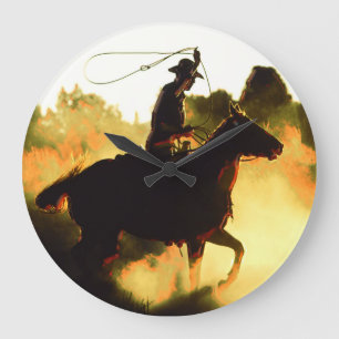Cowboy 1 Wall Clocks & Numeral Options