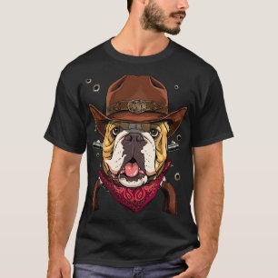 Cowboy American Bulldog Country Music Rodeo Howdy T-Shirt