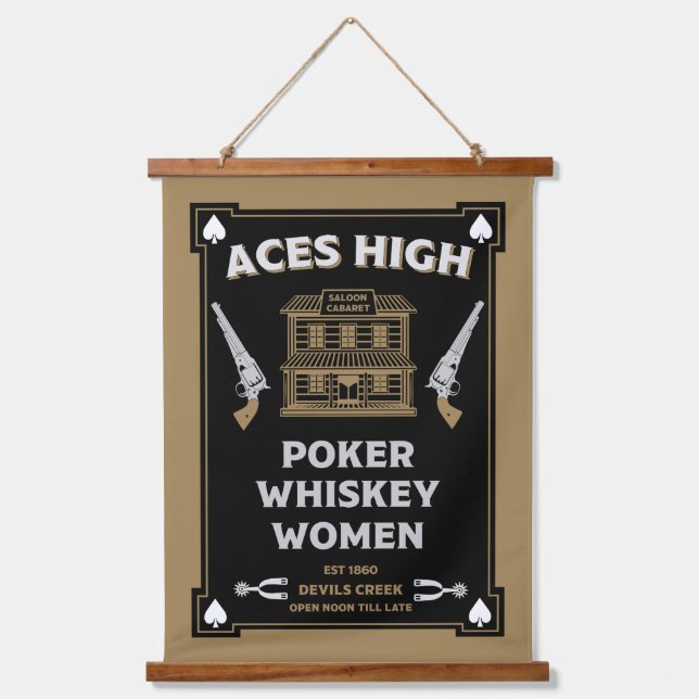 Cowboy American Frontier Saloon Hanging Tapestry (Front)