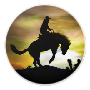 Cowboy and Bucking Horse Knobs and Pulls