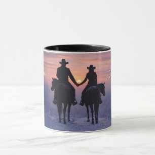 Cowboy and Cowgirl Couple Love Mug