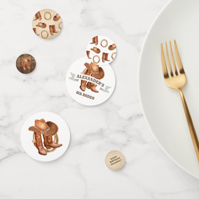 Cowboy and Cowgirl Theme Party Confetti (Group)