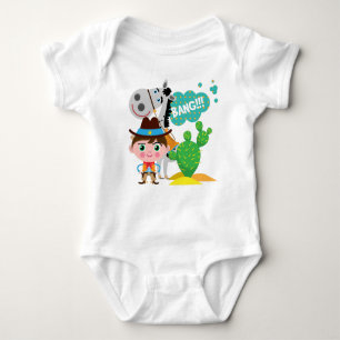 Cowboy and Horse Baby Bodysuit