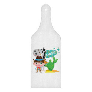 Cowboy and Horse Cutting Board