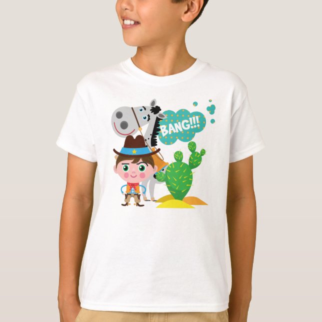 Cowboy and Horse T-Shirt (Front)