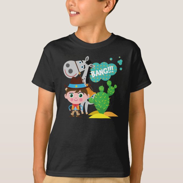 Cowboy and Horse T-Shirt (Front)