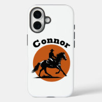 Cowboy and Orange Sun Circle