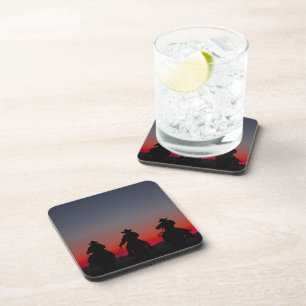 cowboy at sunset coaster