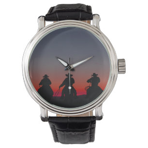 cowboy at sunset watch