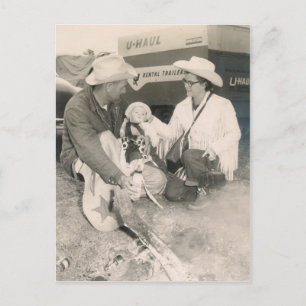 COWBOY BABY #48 POSTCARD