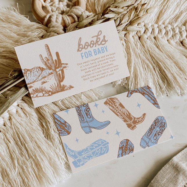Cowboy Baby Shower Books for Baby Cards (Creator Uploaded)