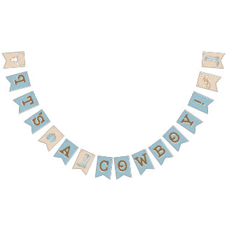 Cowboy Baby Shower Bunting Bunting