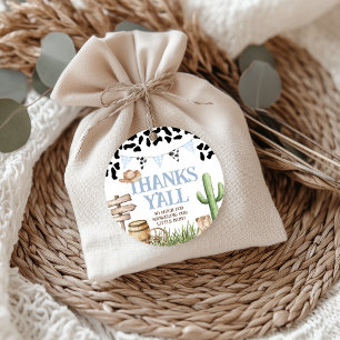 Cowboy Baby Shower Favor Tags