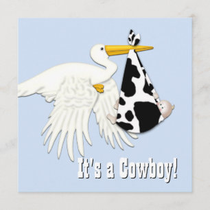 Cowboy Baby Shower Invitation