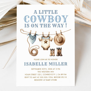 Cowboy Baby Shower Invitation