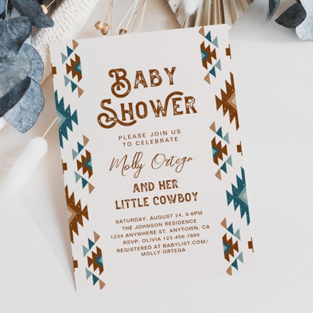 Cowboy Baby Shower Invitations | Southwest Baby (Creator Uploaded)