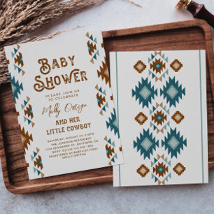 Cowboy Baby Shower Invitations Southwest Baby