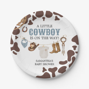 Cowboy Baby Shower  Paper Plate